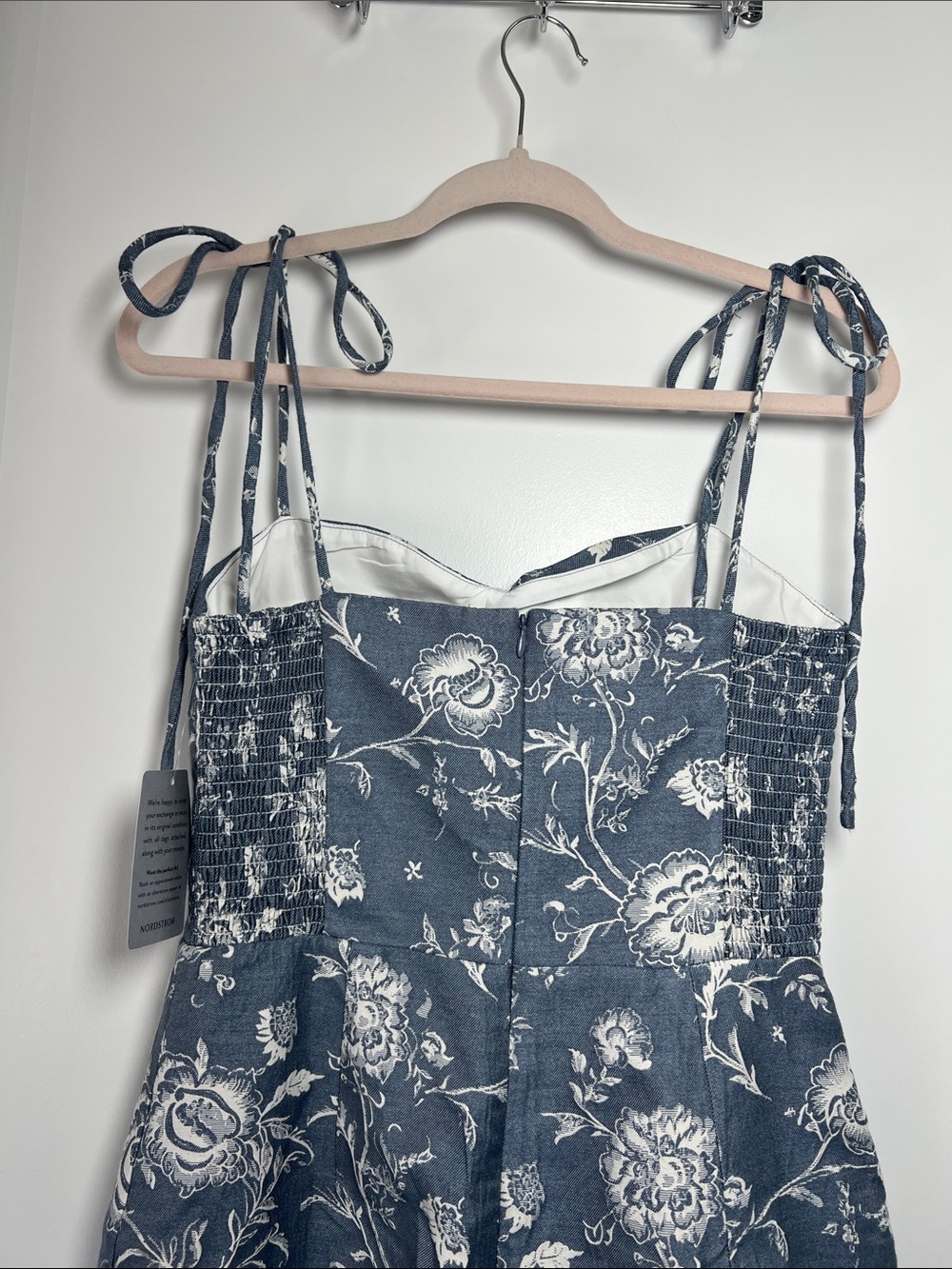 Amanda Uprichard Navy and White Floral Mini Dress - Picture 10 of 13